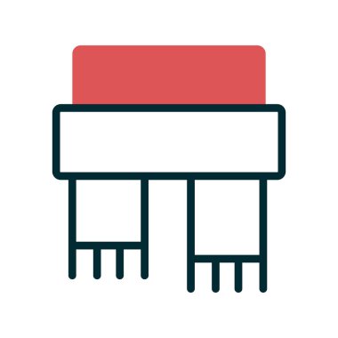 Atkı simgesi, vektör illüstrasyonu