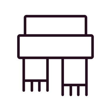 Atkı simgesi, vektör illüstrasyonu