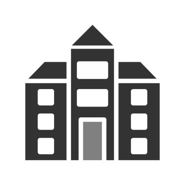 Okul simgesi, vektör illüstrasyonu