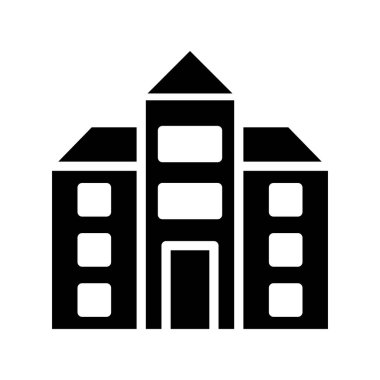 Okul simgesi, vektör illüstrasyonu