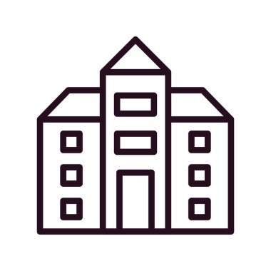 Okul simgesi, vektör illüstrasyonu