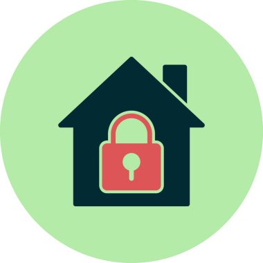 ev simgesini, basit vektör çizim