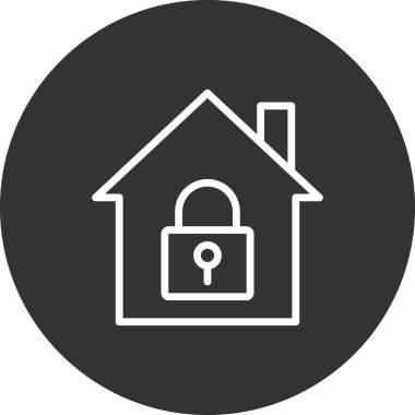 ev simgesini, basit vektör çizim