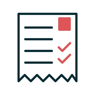 alışveriş listesi simge vektör çizim