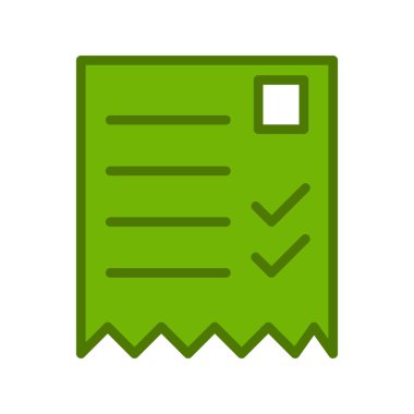 alışveriş listesi simge vektör çizim