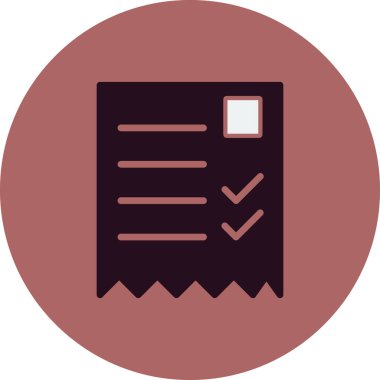 alışveriş listesi simge vektör çizim