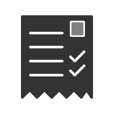 alışveriş listesi simge vektör çizim