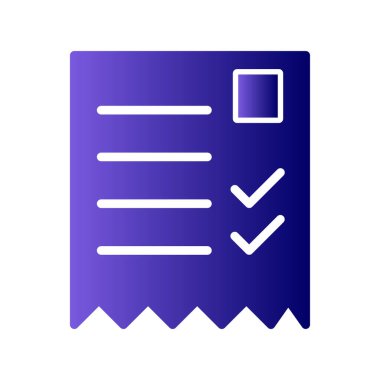 alışveriş listesi simge vektör çizim