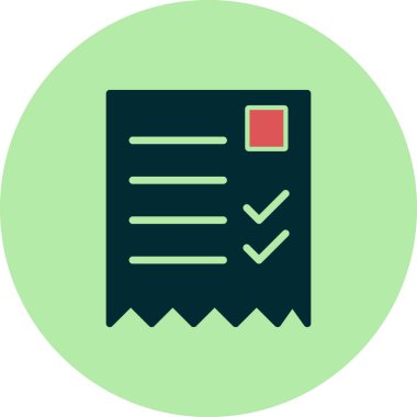 alışveriş listesi simge vektör çizim