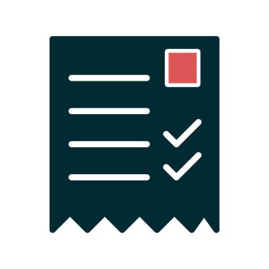 alışveriş listesi simge vektör çizim