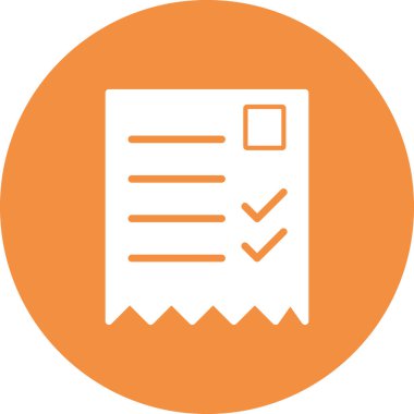 alışveriş listesi simge vektör çizim