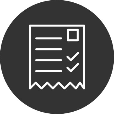 alışveriş listesi simge vektör çizim