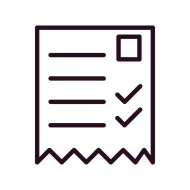 alışveriş listesi simge vektör çizim