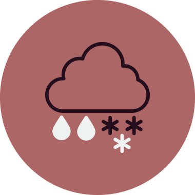 Hava durumu. Web simgesi basit tasarım