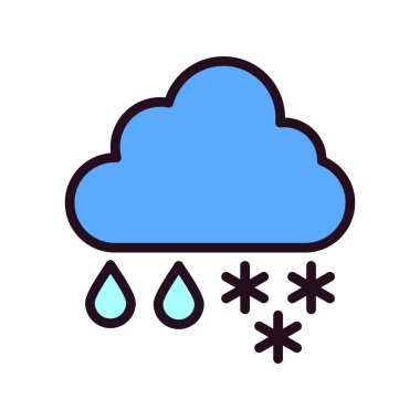 hava tahmini ikon vektör illüstrasyon tasarımı