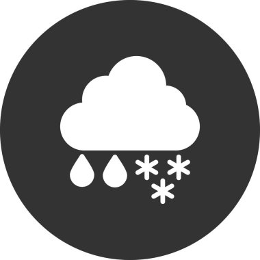 Hava durumu. Web simgesi basit illüstrasyon