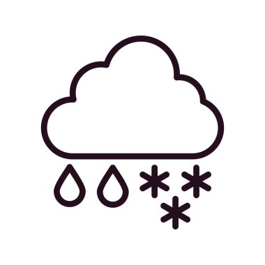 hava tahmini ikon vektör illüstrasyon tasarımı