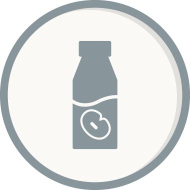 Soya Sütü simgesi, vektör illüstrasyonu
