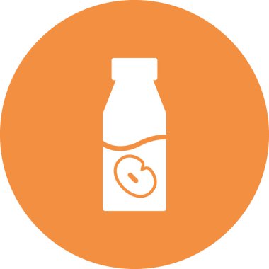 Soya Sütü simgesi, vektör illüstrasyonu