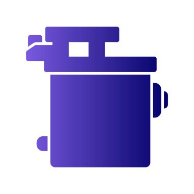 Bir gaz öğütücü simgesinin vektör çizimi