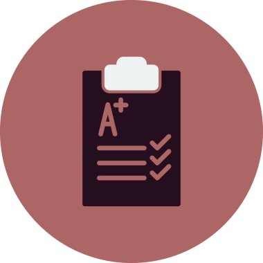 test kağıt vektör illüstrasyonu