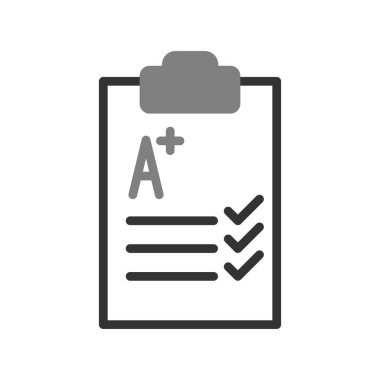 test kağıt vektör illüstrasyonu