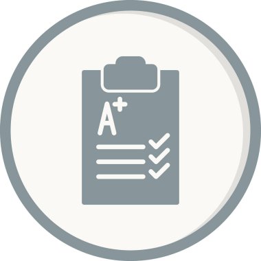 test kağıt vektör illüstrasyonu