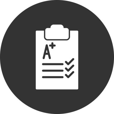 test kağıt vektör illüstrasyonu