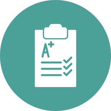 test kağıt vektör illüstrasyonu