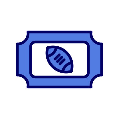 bilet ikonu vektör illüstrasyonu