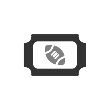 bilet ikonu vektör illüstrasyonu