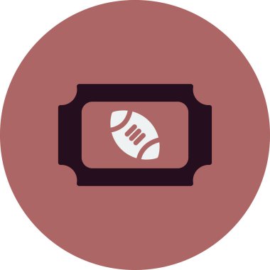 bilet ikonu vektör illüstrasyonu