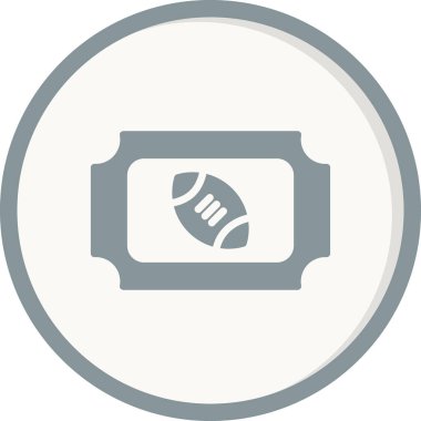 bilet ikonu vektör illüstrasyonu