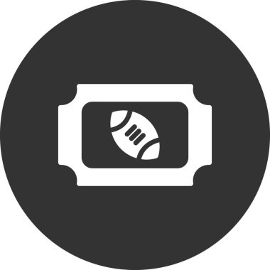 bilet ikonu vektör illüstrasyonu