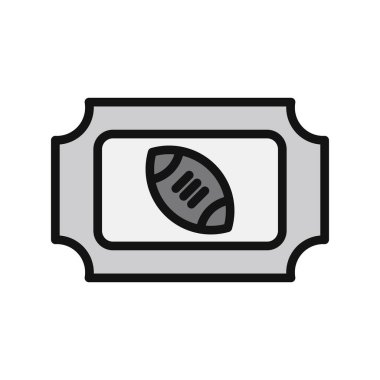 bilet ikonu vektör illüstrasyonu