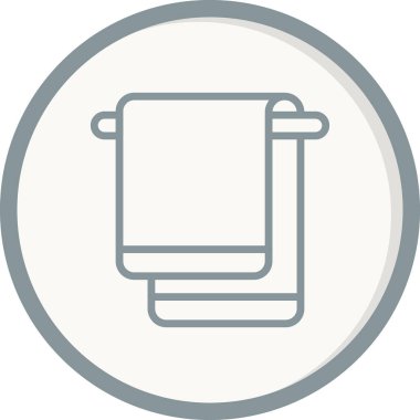 havlu ikonu vektör illüstrasyonu 