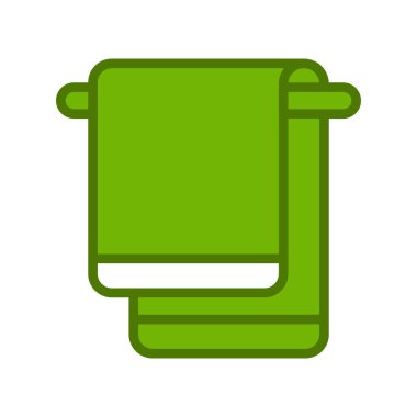 havlu ikonu vektör illüstrasyonu 