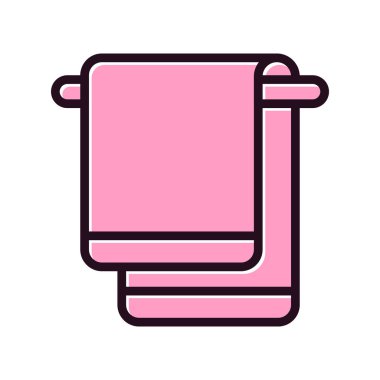 havlu ikonu vektör illüstrasyonu 