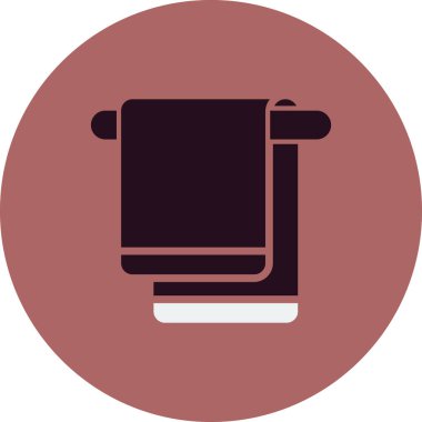 havlu ikonu vektör illüstrasyonu 