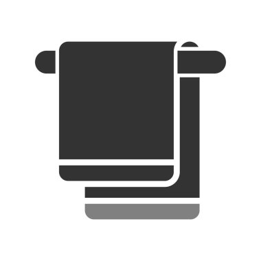 havlu ikonu vektör illüstrasyonu 