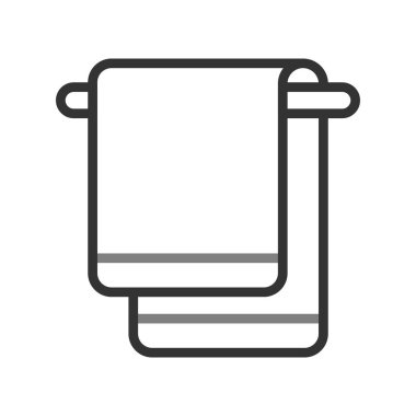 havlu ikonu vektör illüstrasyonu 