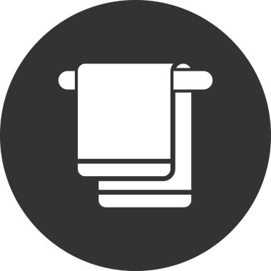 havlu ikonu vektör illüstrasyonu 