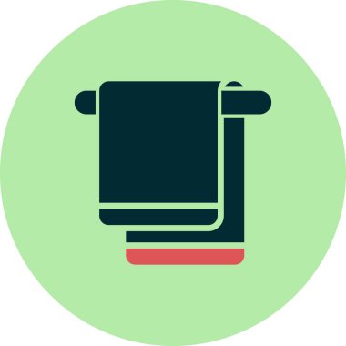 havlu ikonu vektör illüstrasyonu 