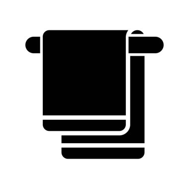 havlu ikonu vektör illüstrasyonu 