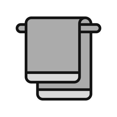 havlu ikonu vektör illüstrasyonu 