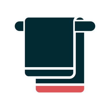 havlu ikonu vektör illüstrasyonu 