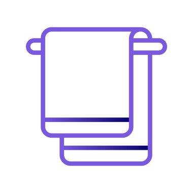 havlu ikonu vektör illüstrasyonu 