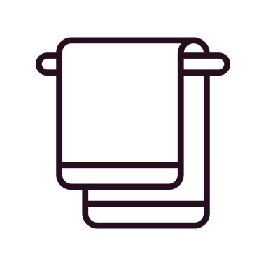 havlu ikonu vektör illüstrasyonu 