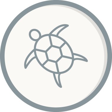Kaplumbağa. Web simgesi basit illüstrasyon