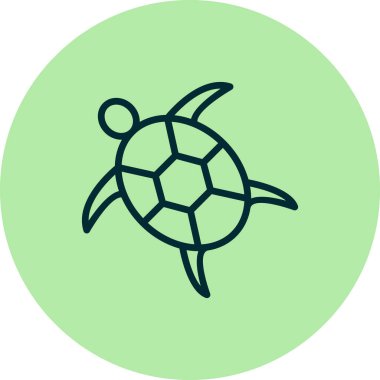 Kaplumbağa. Web simgesi basit illüstrasyon